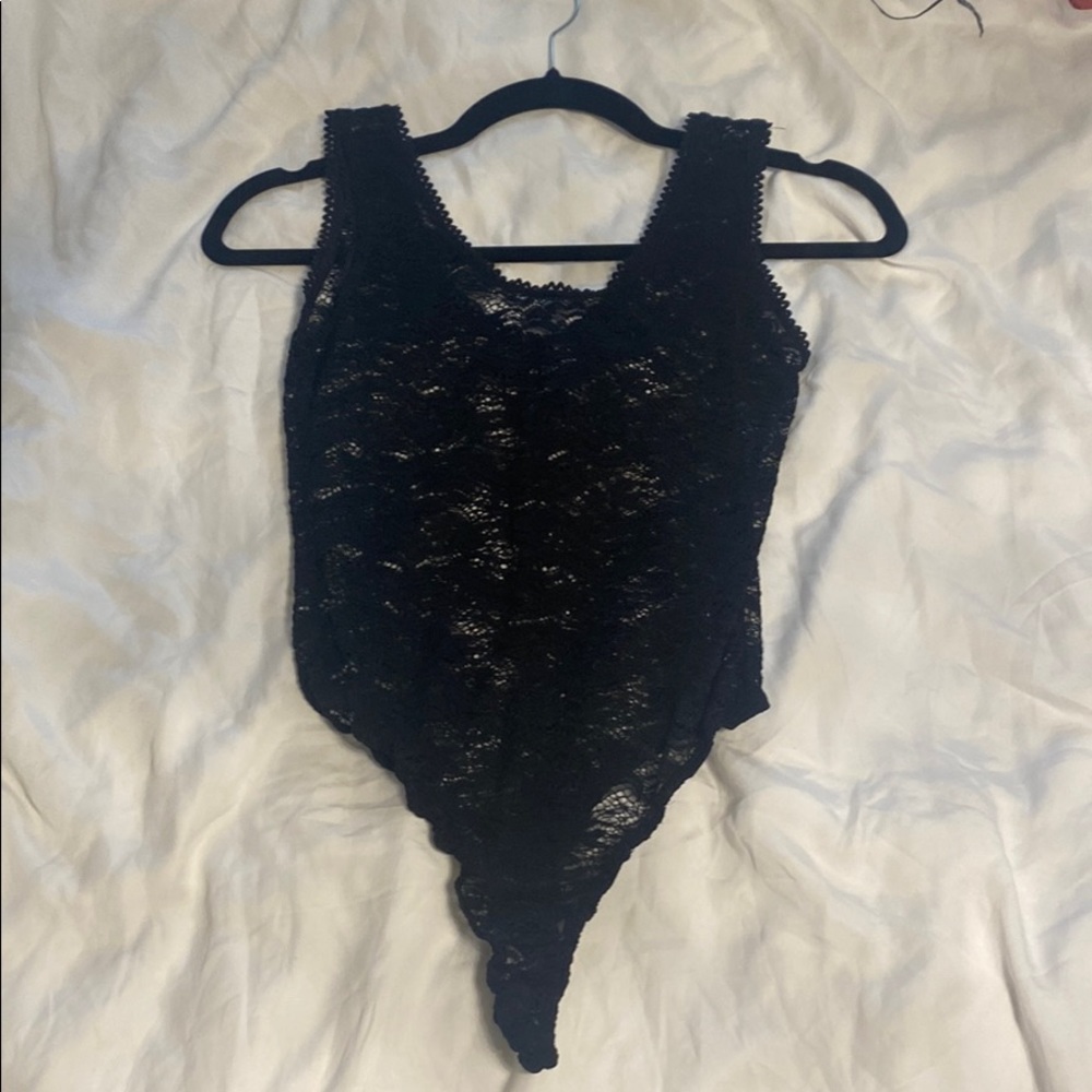 Black and White 2 set lace body suits